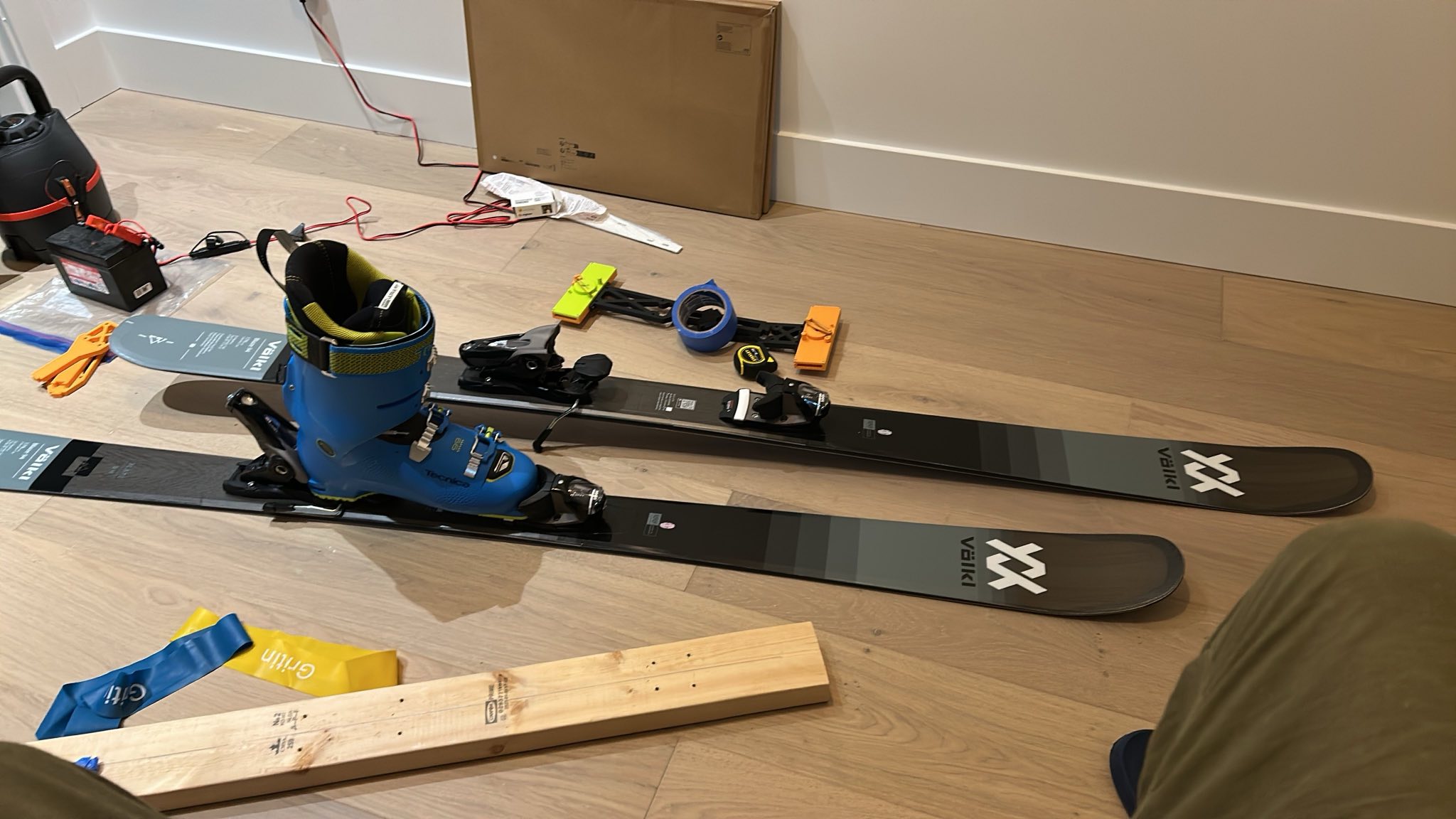 Ski binding template centering jig — miniatura 3