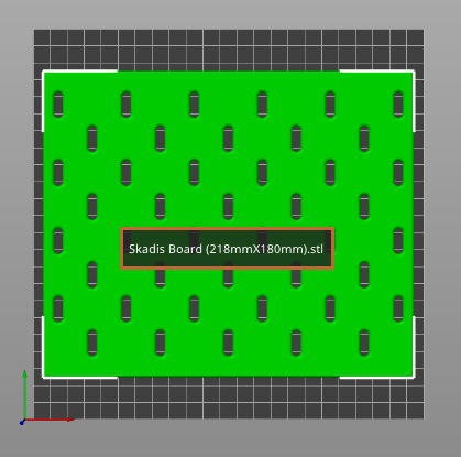 Skadis board that fits on Ender 3 v2 (PEI Bed)