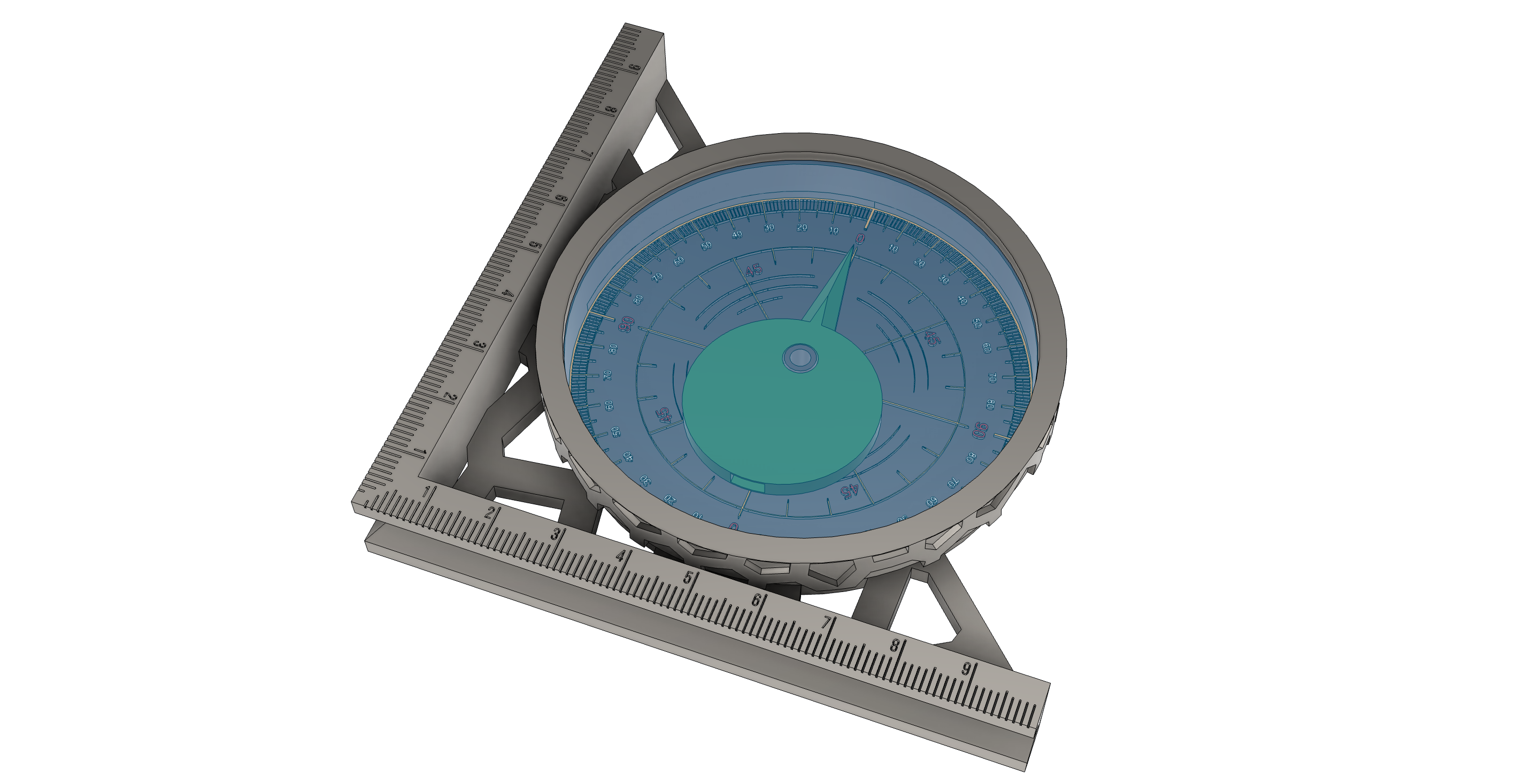 Vertical Gravity Protractor