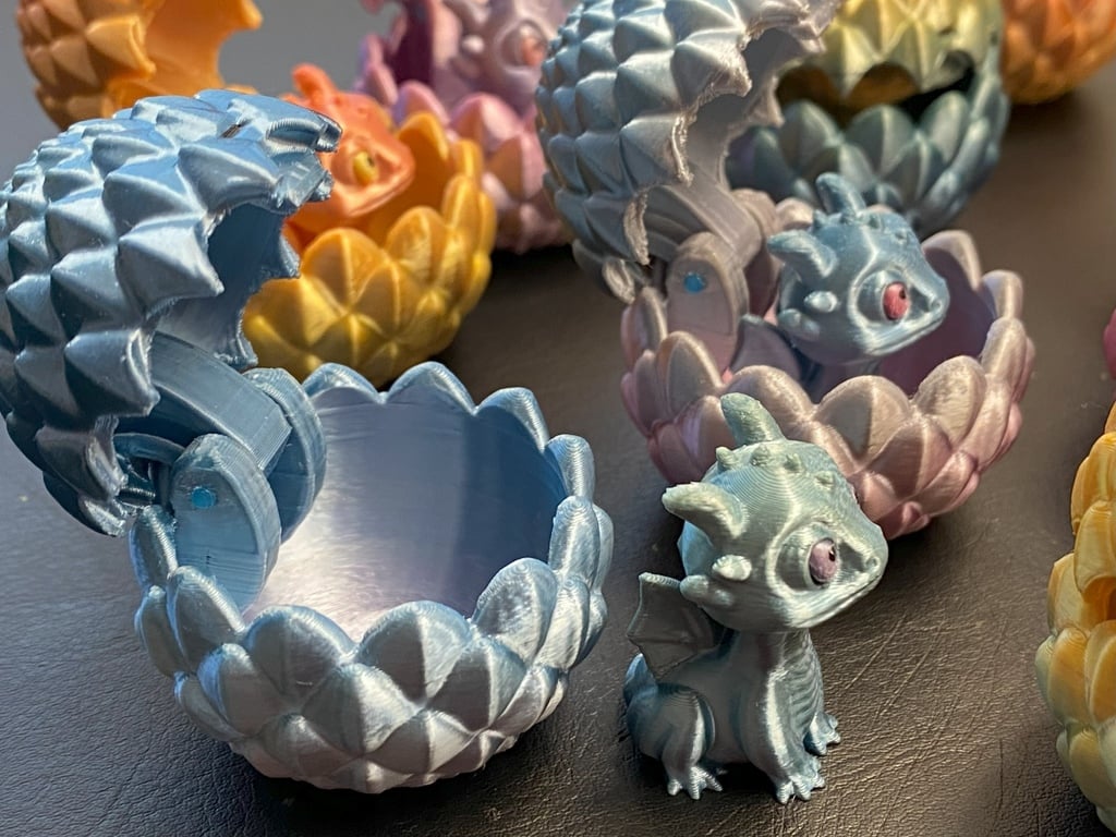 Miniatura 3 do modelo 3D Tiny Dragon Egg Box (sturdier)