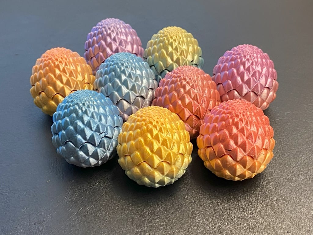 Miniatura 2 do modelo 3D Tiny Dragon Egg Box (sturdier)