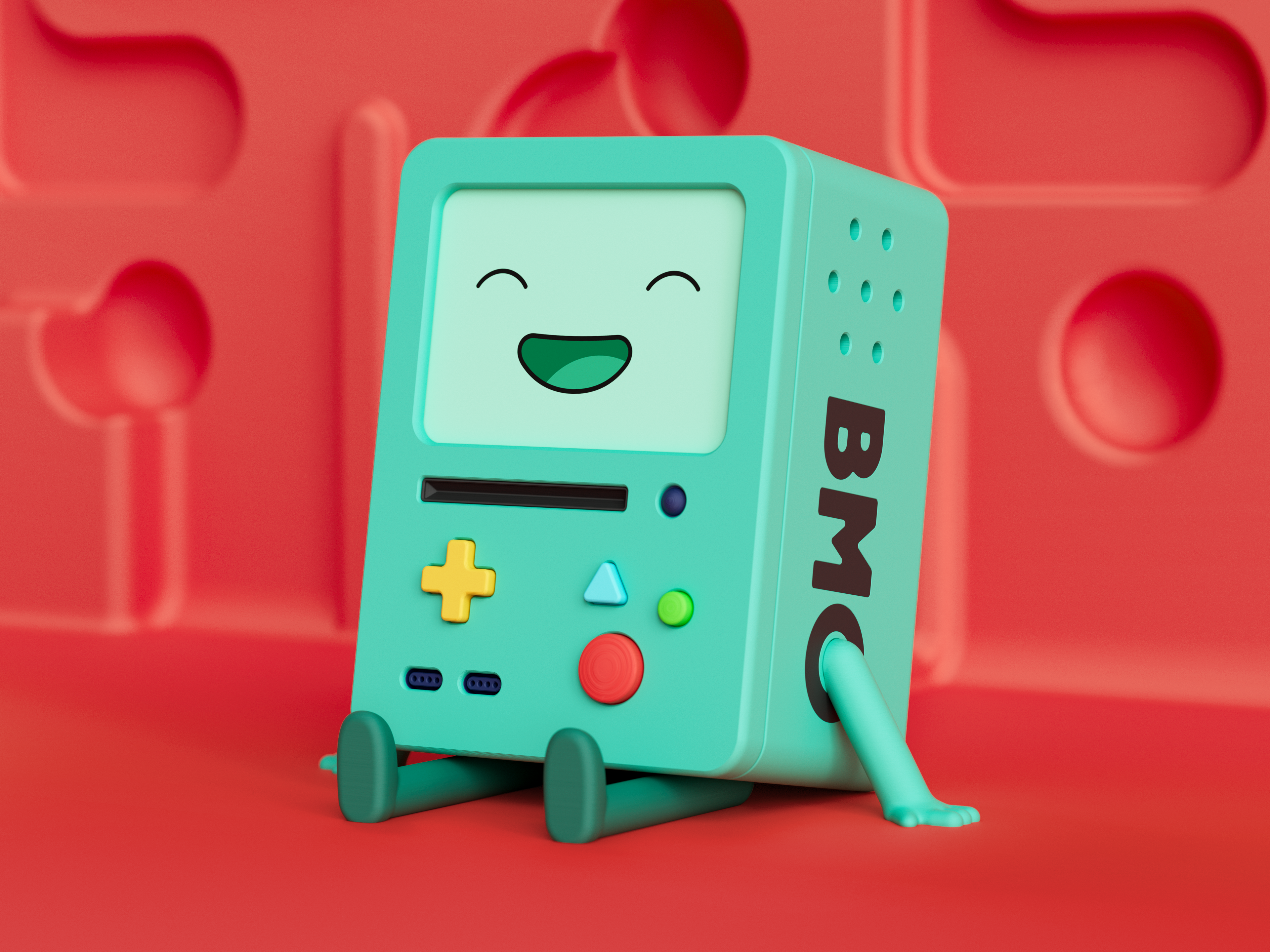 Miniatura 3 do modelo 3D Adventure Time BMO Figure (Interactive)