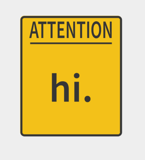 Attention sign — miniatura 2