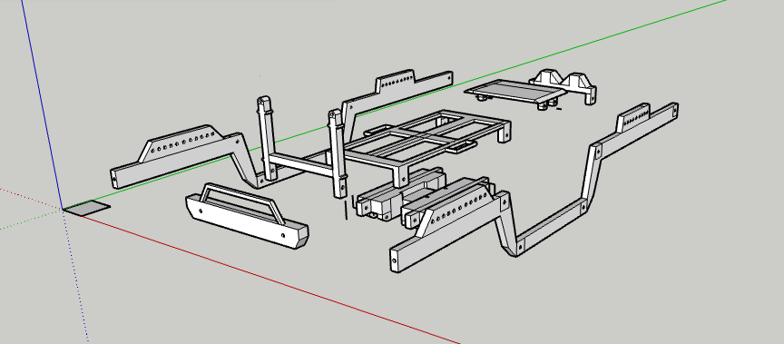 MRC full chassis kit for Scx24 in MILLIMETERS