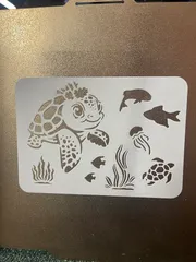 Sea Life - Template Stencil for draw and paint