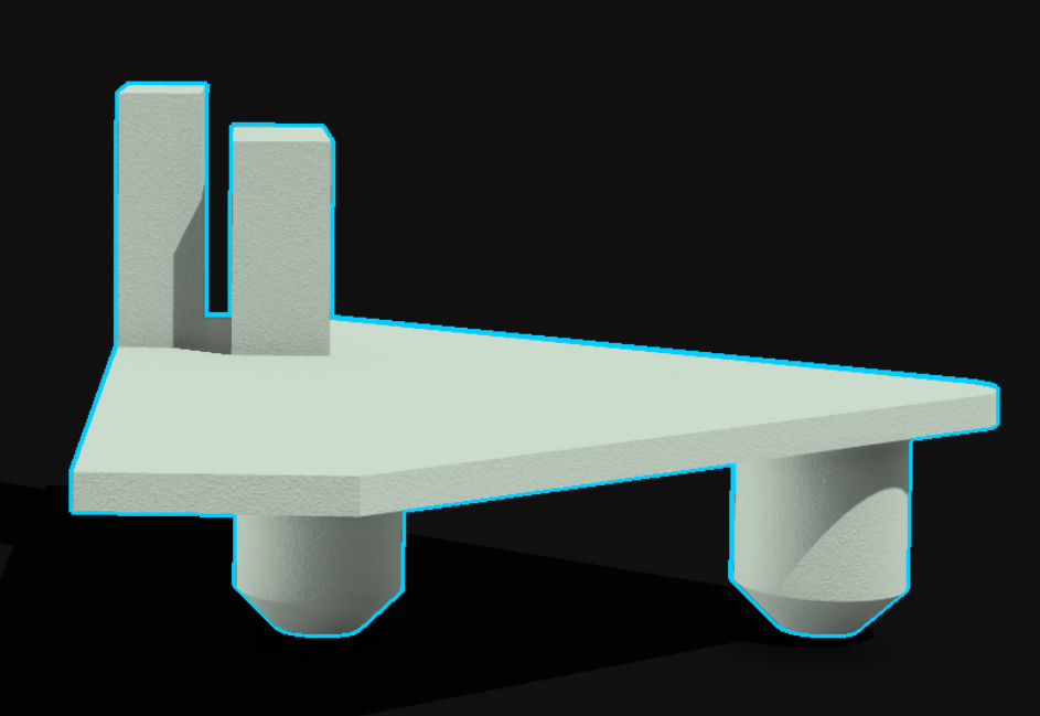 Cabinetry Rail Mount Bracket - Garbage/Recycling Bins