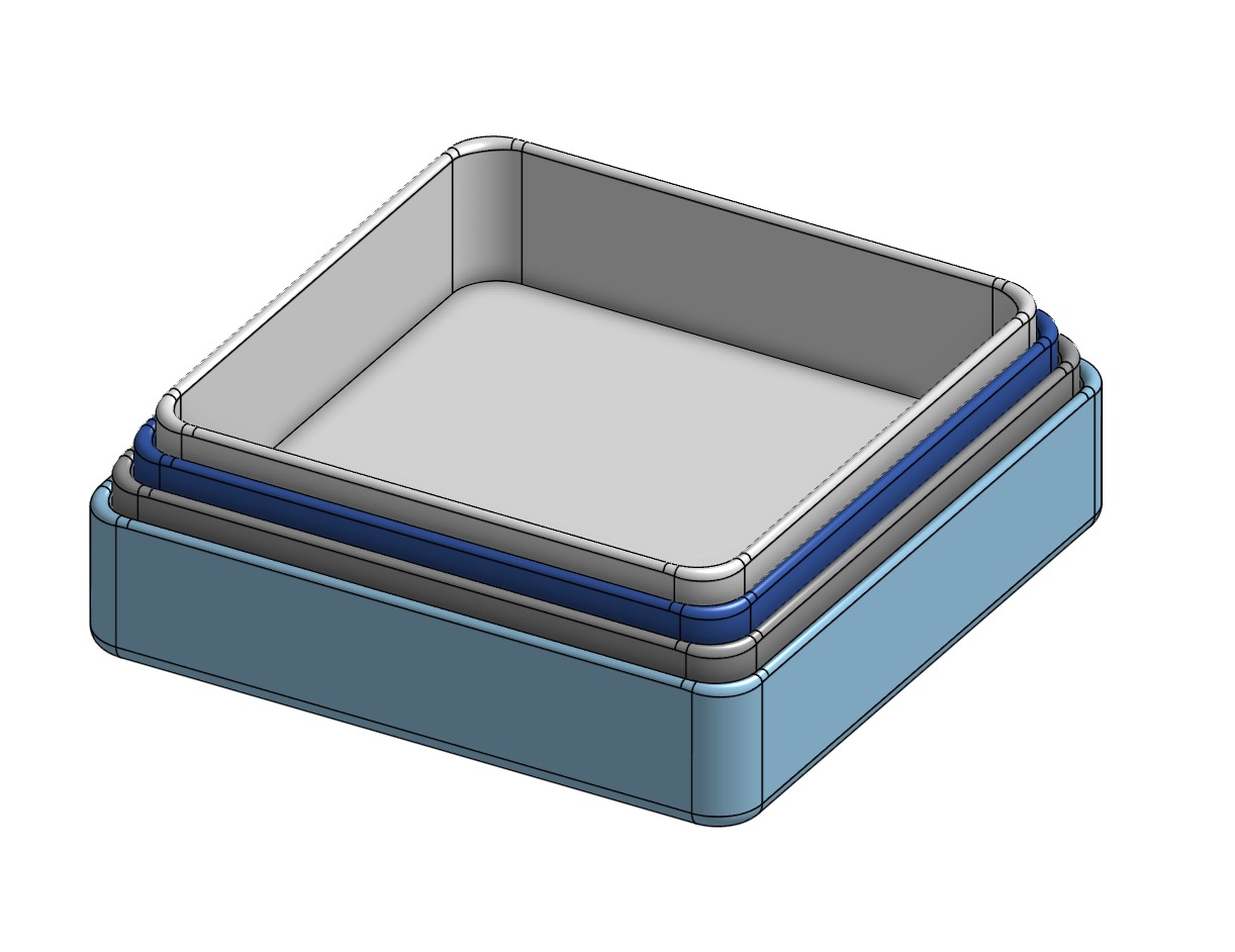 Miniatura 2 do modelo 3D Simple Dice Trays (stackable)