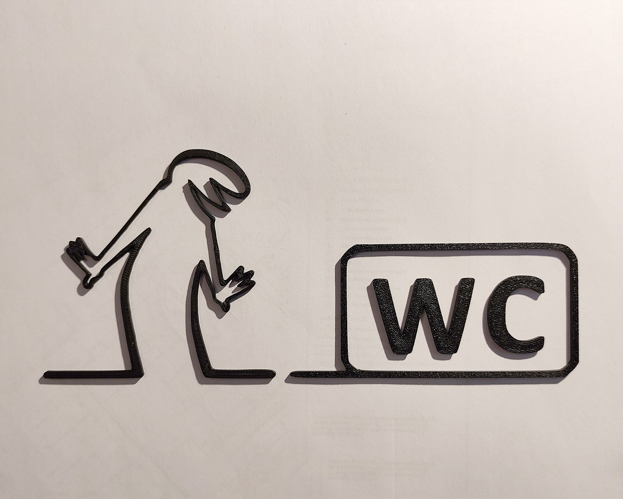 WC door hanger from the iconic cartoon "La Linea" Balum Balum.