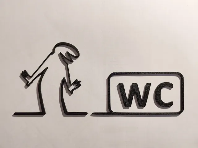 WC door hanger from the iconic cartoon "La Linea" Balum Balum.