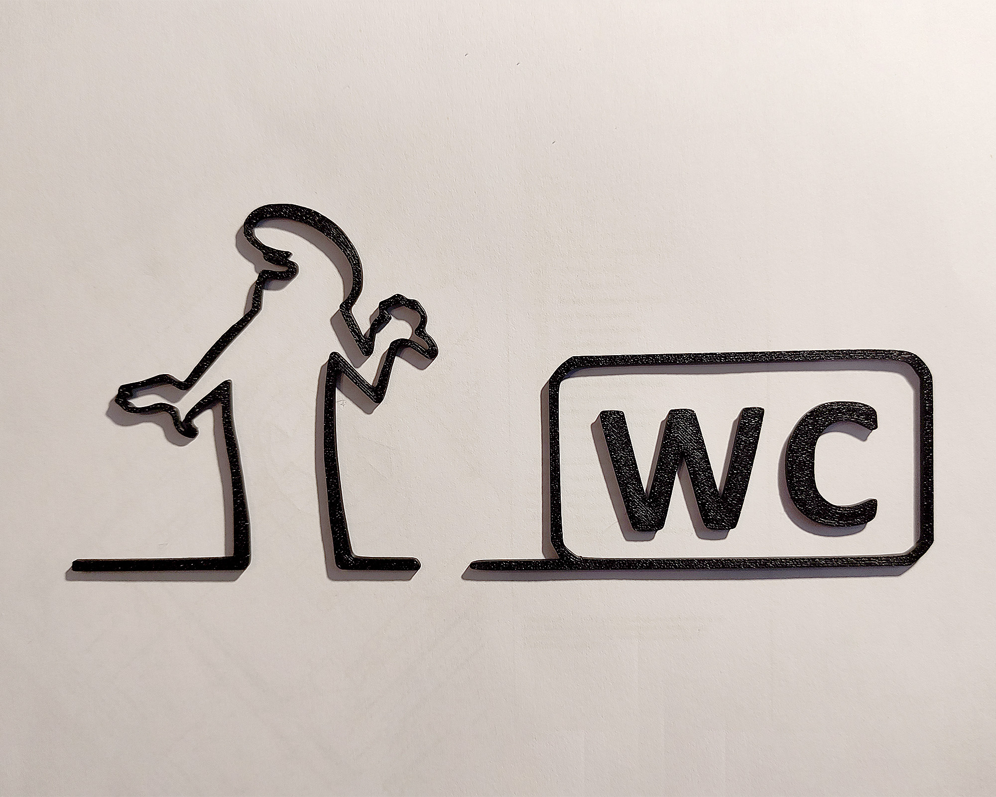 WC door hanger from the iconic cartoon "La Linea" Balum Balum.