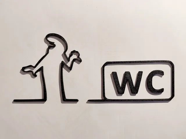 WC door hanger from the iconic cartoon "La Linea" Balum Balum.