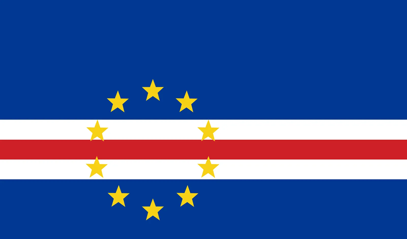 Cabo Verde national flag (Cape Verde/Kapverdy)