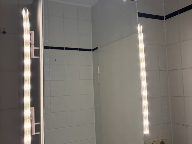 Bathroom mirror light with IKEA Vattensten 1m LED strips