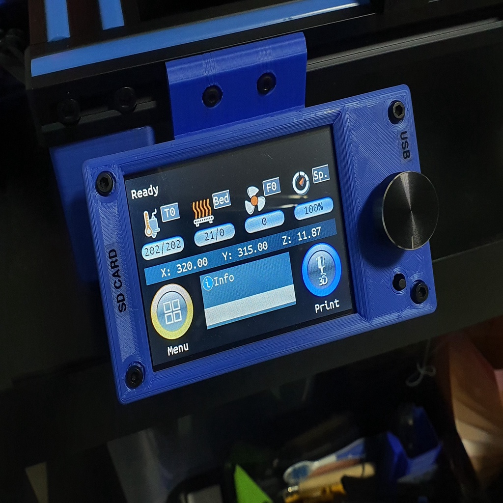 Bigtreetech BIQU TFT35 v3 case + 2020 holder + Universal Mount