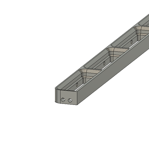Parametric base but with end holes to link multiples together