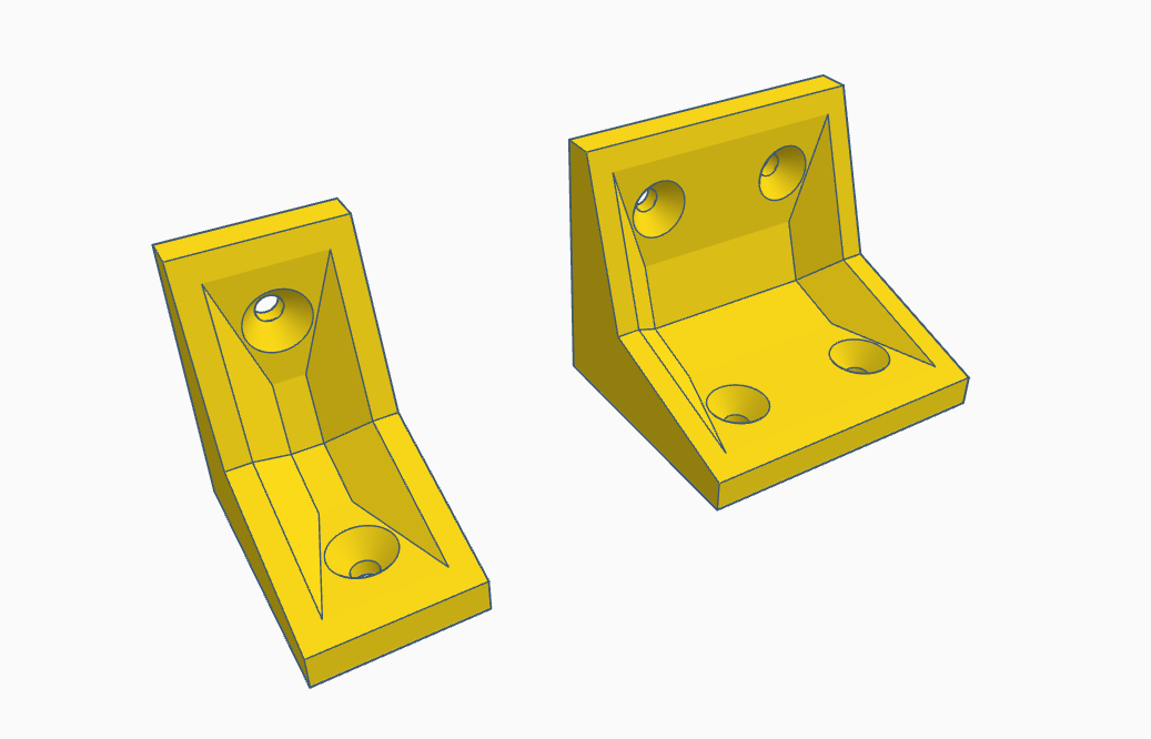 Corner Bracket (optimized for 3D printing)