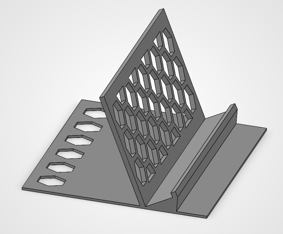 Stable, Wide Base Phone Stand with Wide Lip, Works For Fat Phone Cases