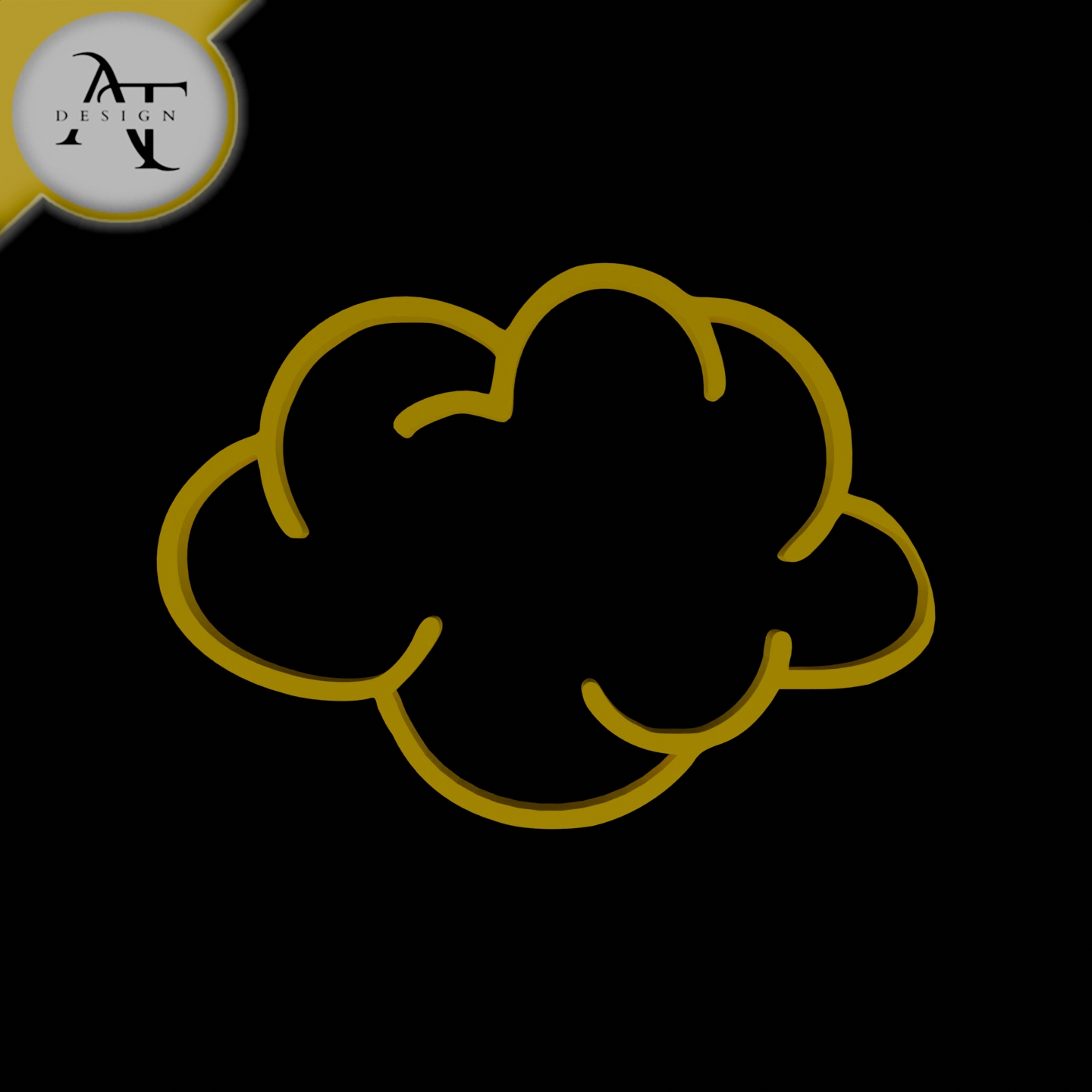 Simple Cloud Symbol - 2D Art