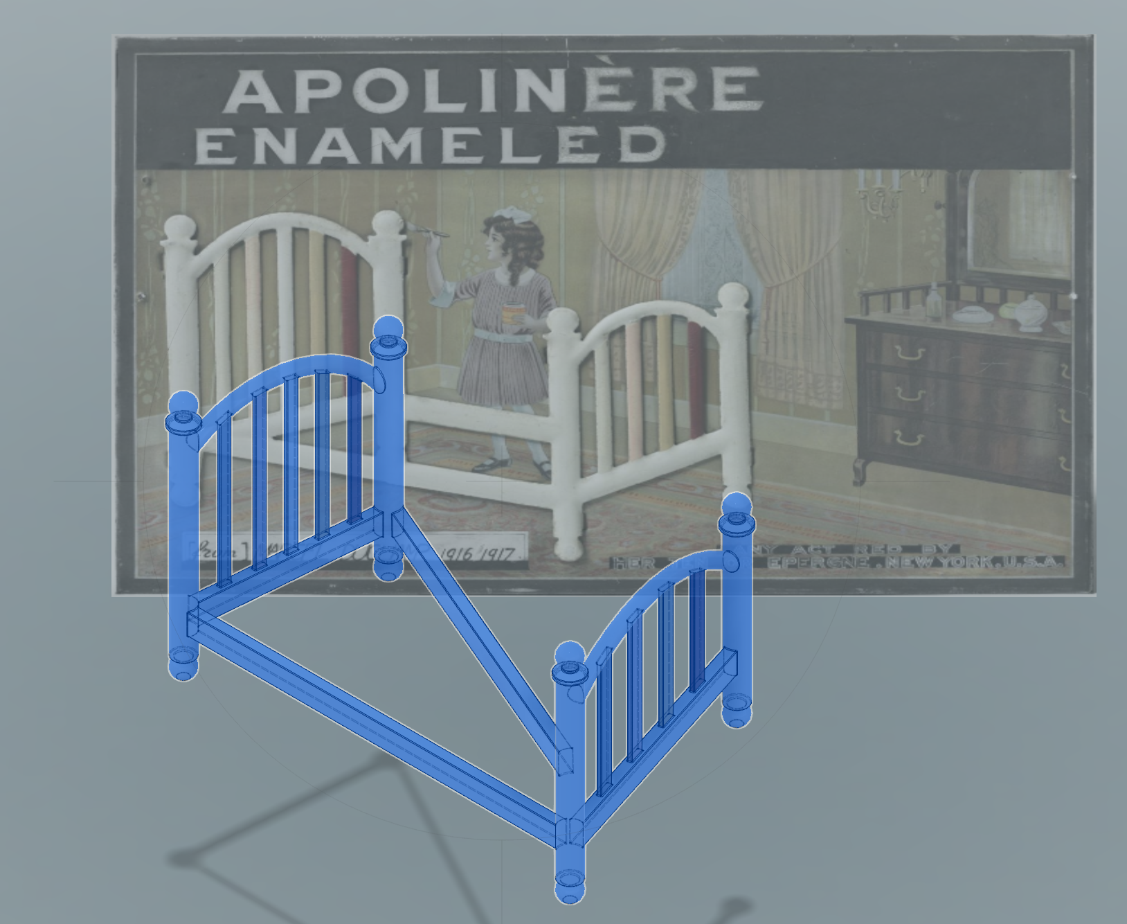 Model of Marcel Duchamp's Apolinère Enameled (Impossible Bed Edition) — miniatura 6