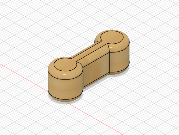 Wooden Train Track Dog Bone Connector