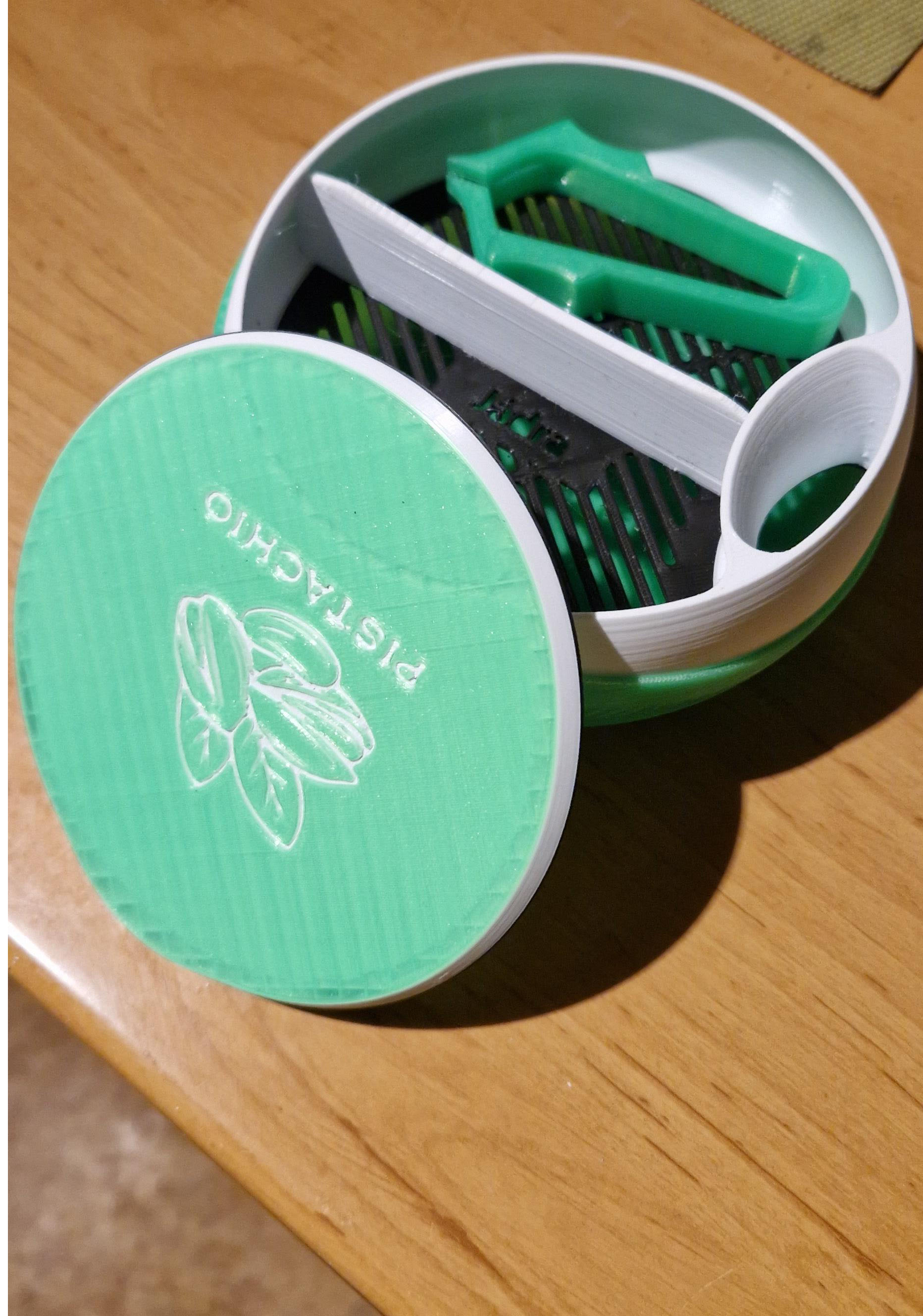 Container for pistachios/seeds etc...
