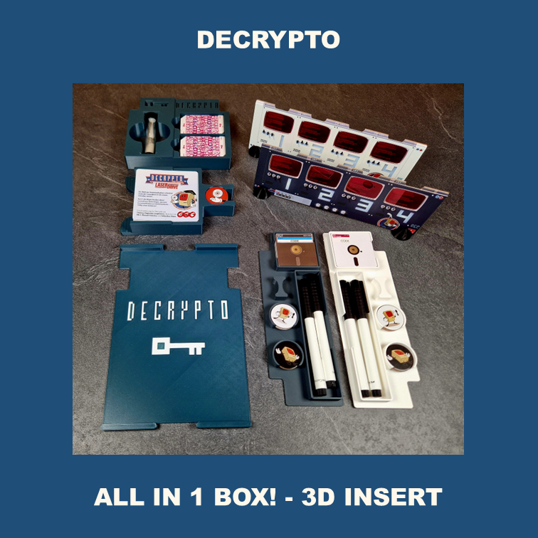 DECRYPTO 5th ANNIVERSARY + LASERDISC - INSERT, EINSATZ, INLAY, ORGANIZER