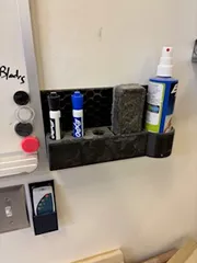 Whiteboard Marker, Spray, and Eraser Holder
