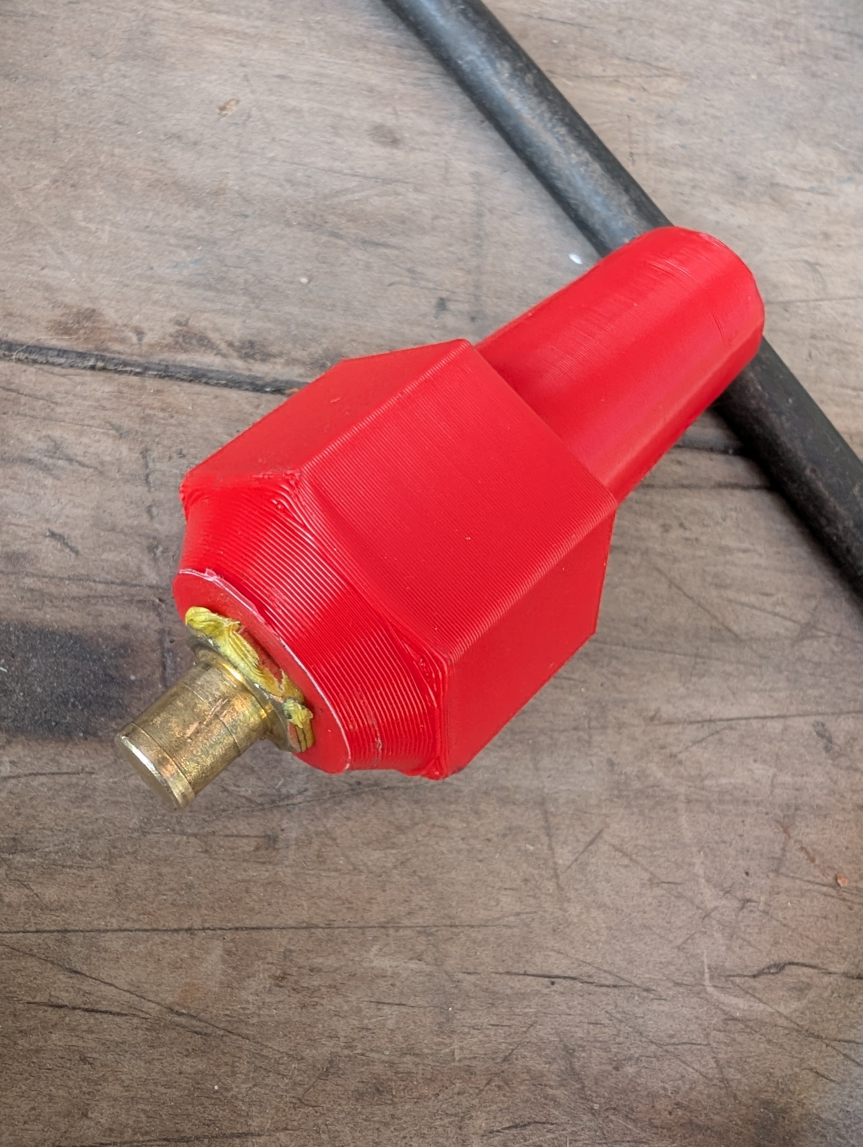 MIG welding earth cable knob