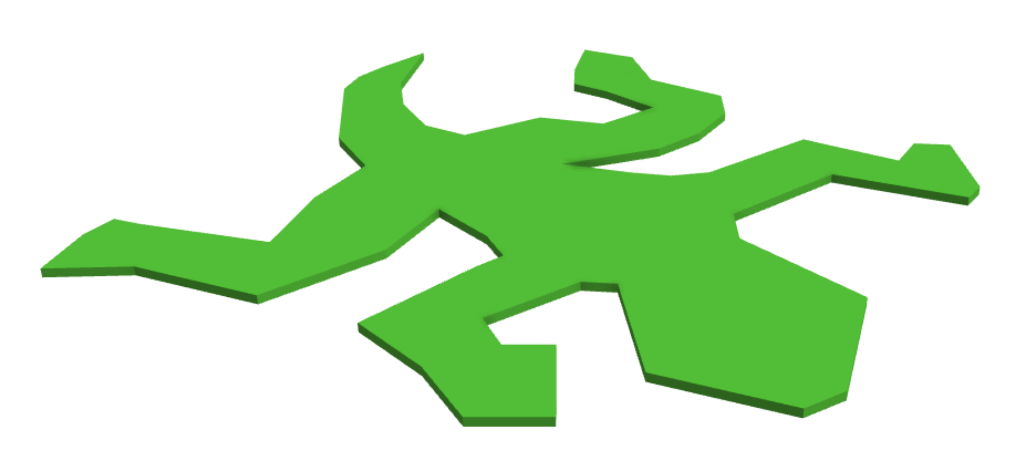 Miniatura 2 do modelo 3D Escher Lizard tile