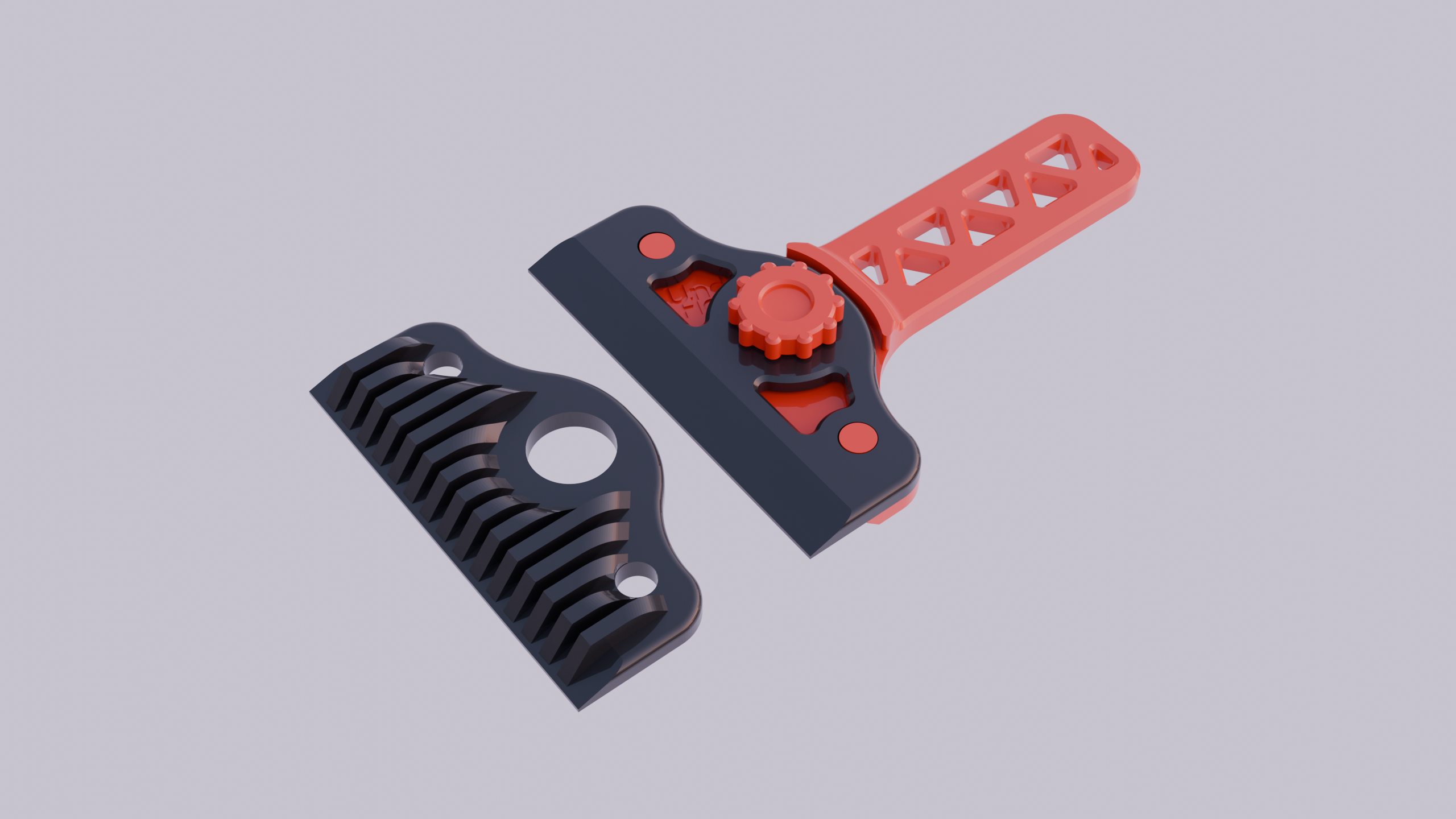 Ice scraper for car windshield with replaced blades