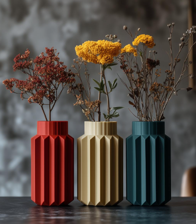 Geometric Trio Vases