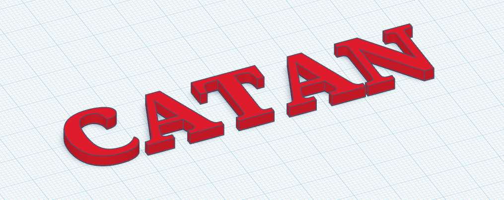 (Just letters) CATAN Logo