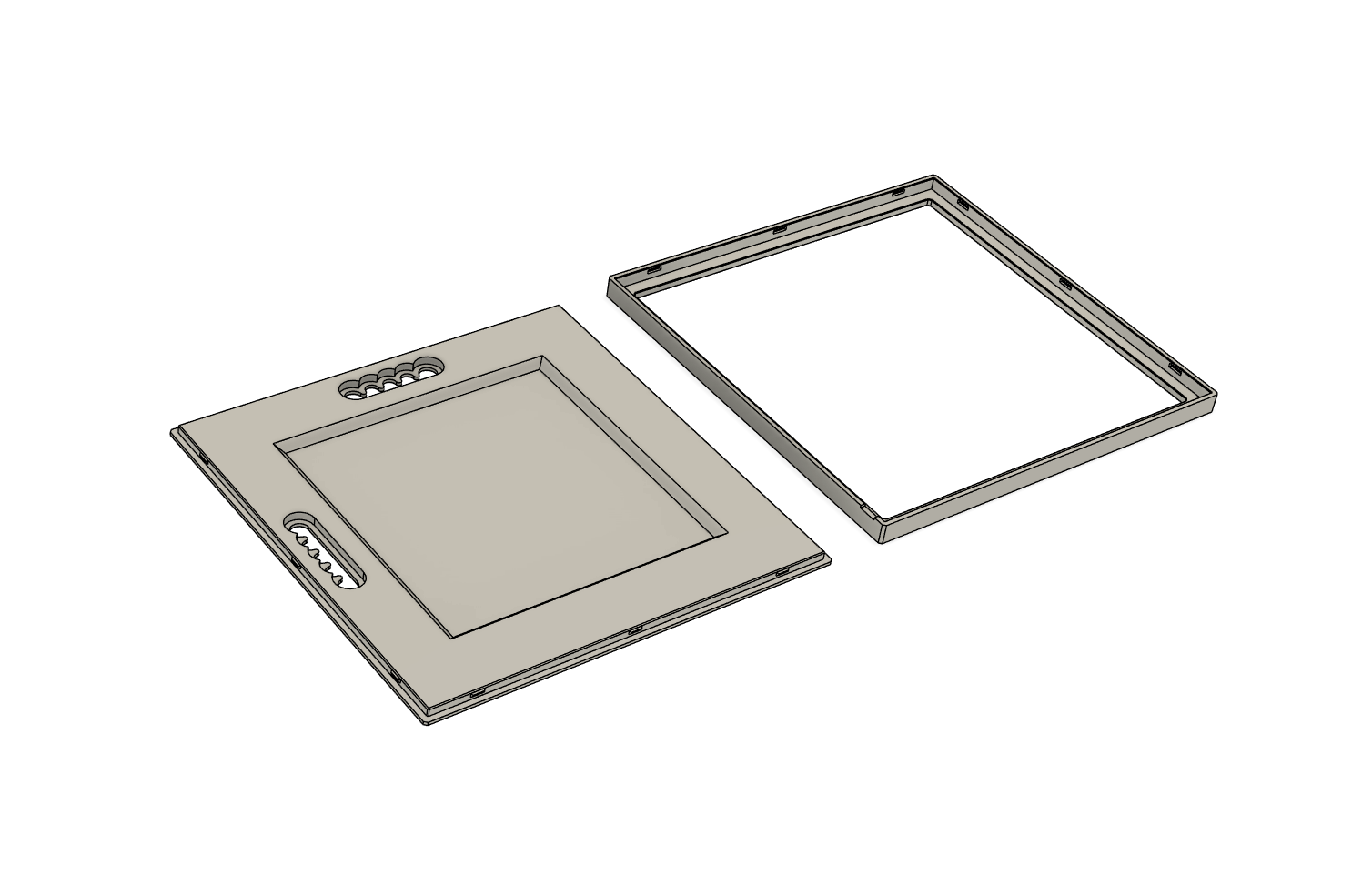 Hueforge 150x150 frame (snap fit back)
