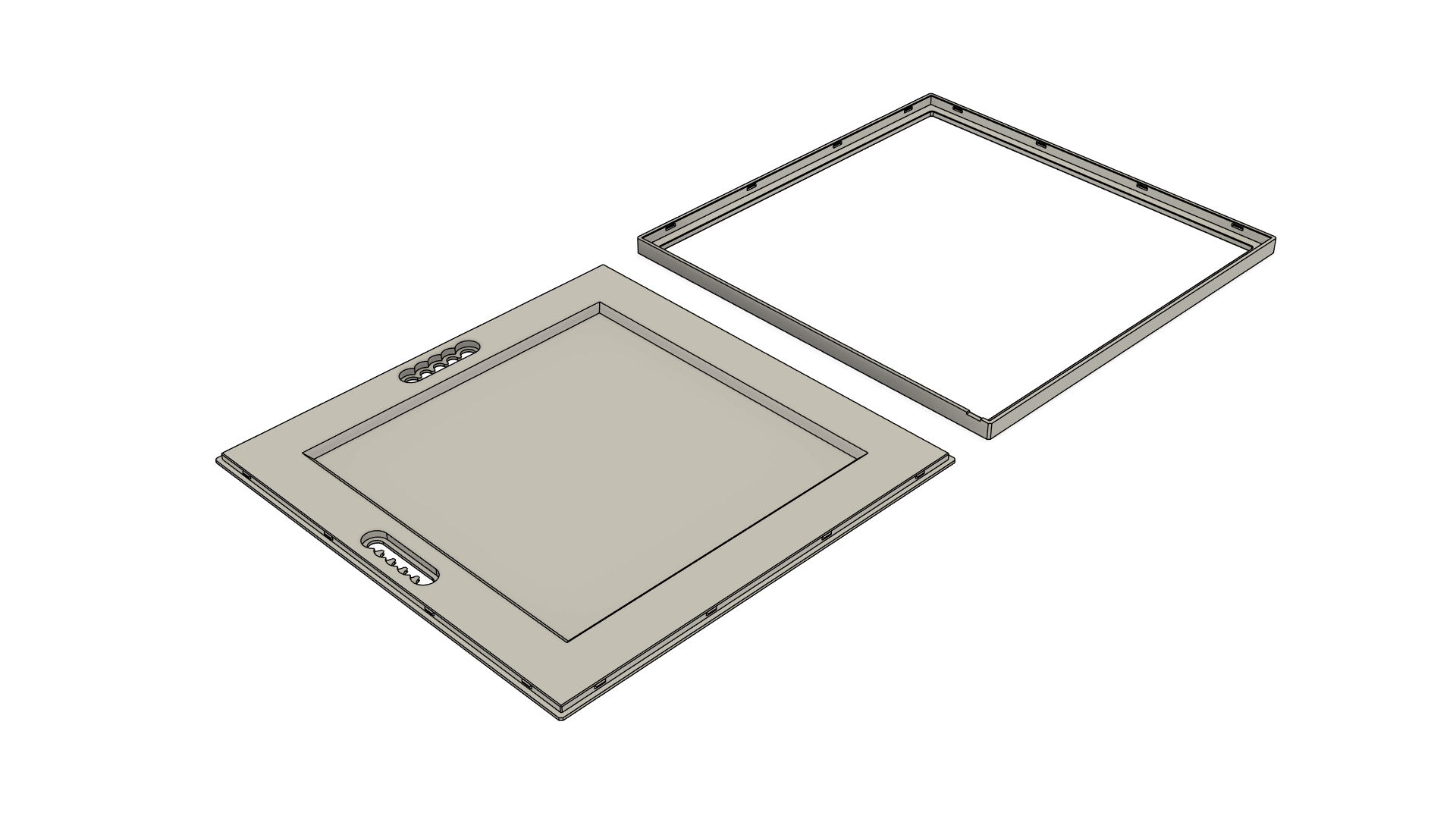 Hueforge 200x200 frame (snap fit back)