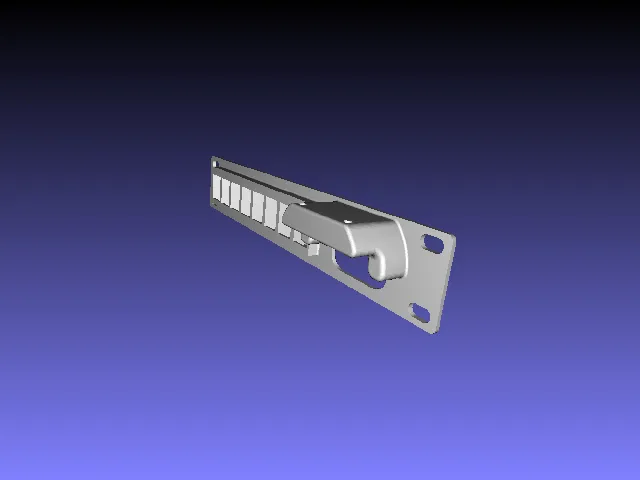 10 inch JetKVM mount with 8 keystone modules