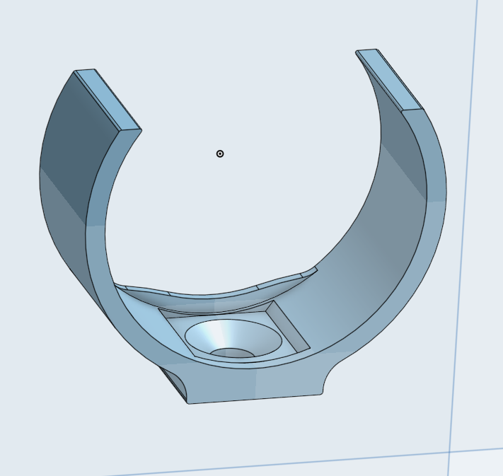 Holder flexible pipe 32mm