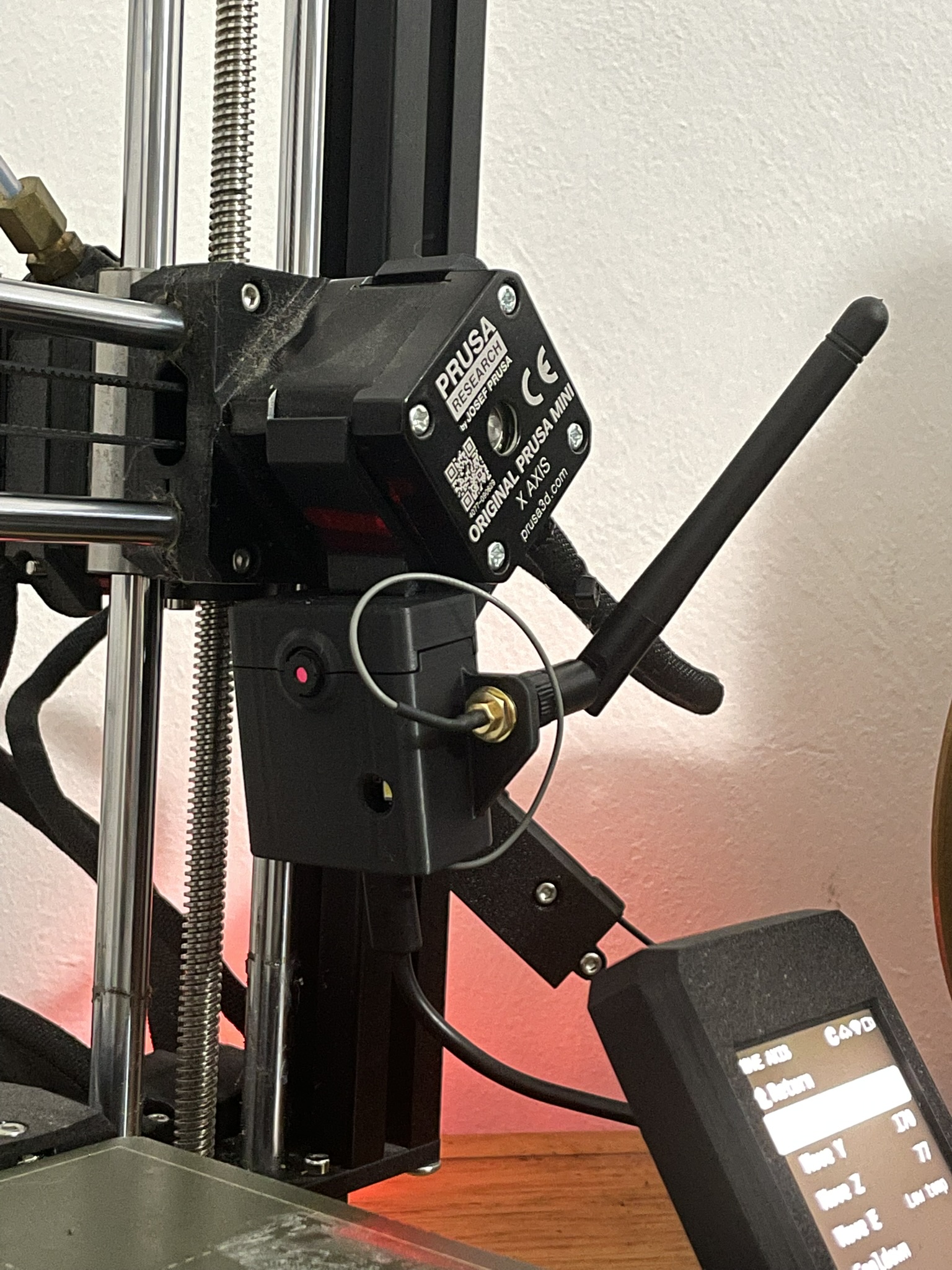 Prusa Mini ESP32 Camera Mount Base with Antenna 3D model thumbnail