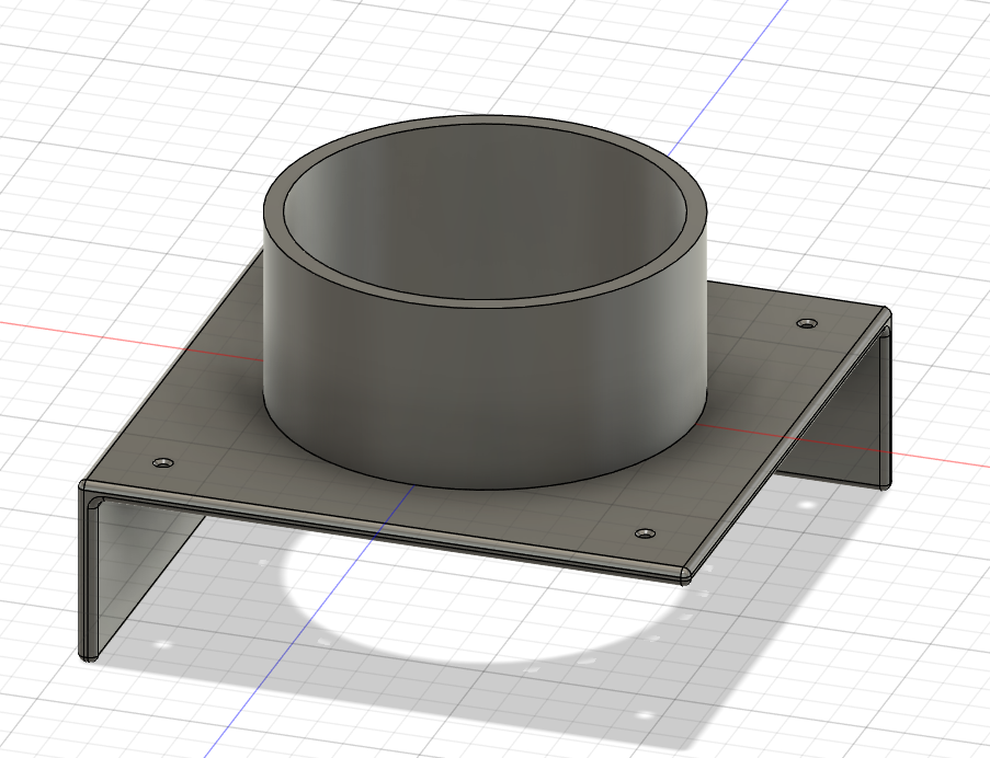 Parametric Benchtop Screw In Drink Holder