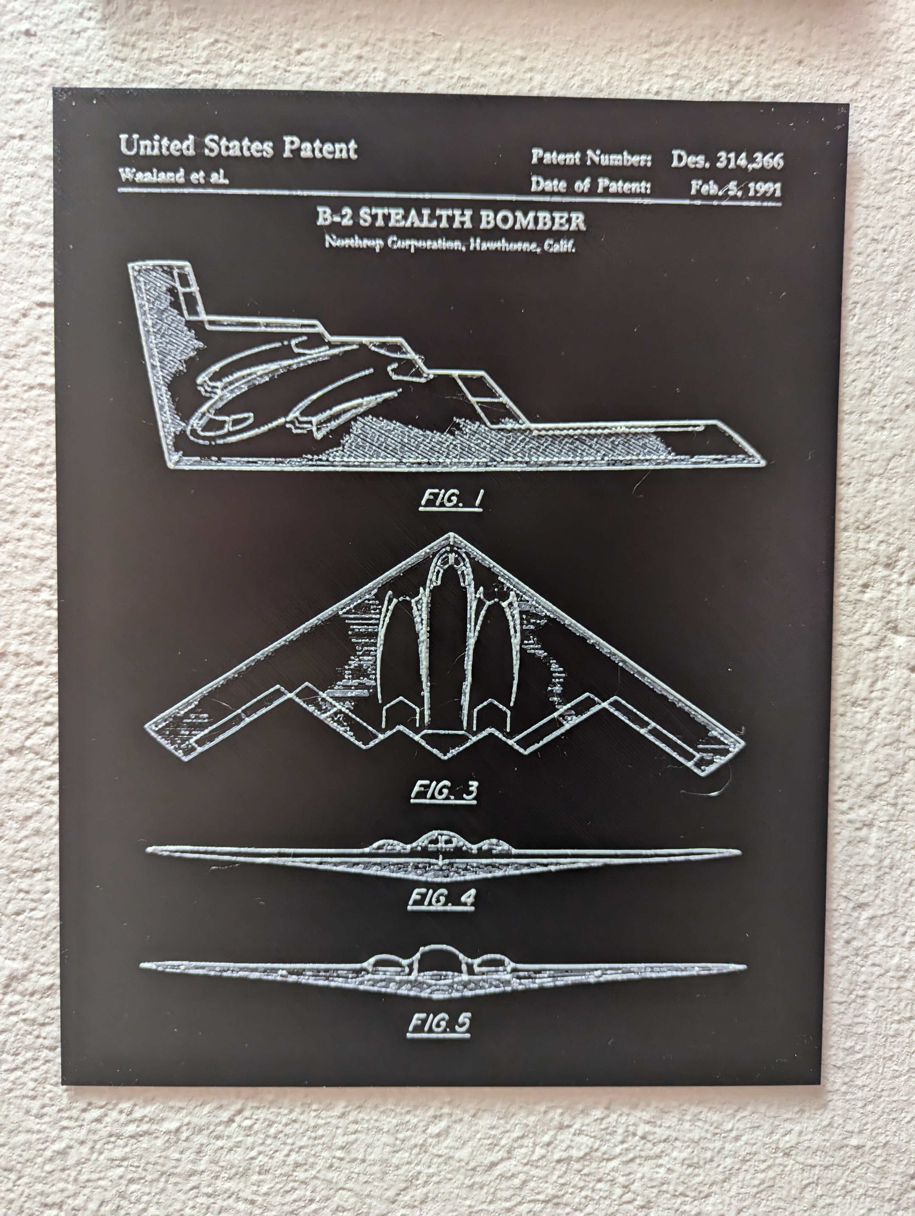 B-2 Stealth Bomber HueForge