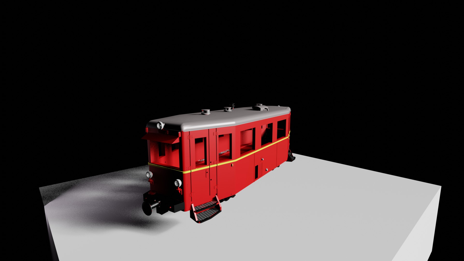 TTm - meterspuriger Triebwagen T 7 der MEG, später Zustand (M1:120)