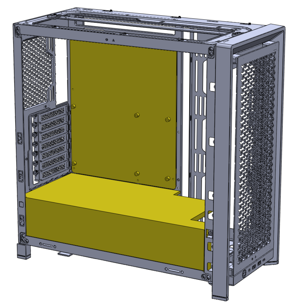 Frame 4000 PSU shroud and Motherboard tray - blanks