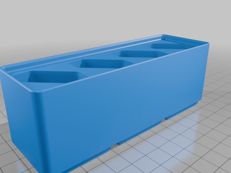 Miniatura 2 do modelo 3D Gridfinity - 4 Plug holder