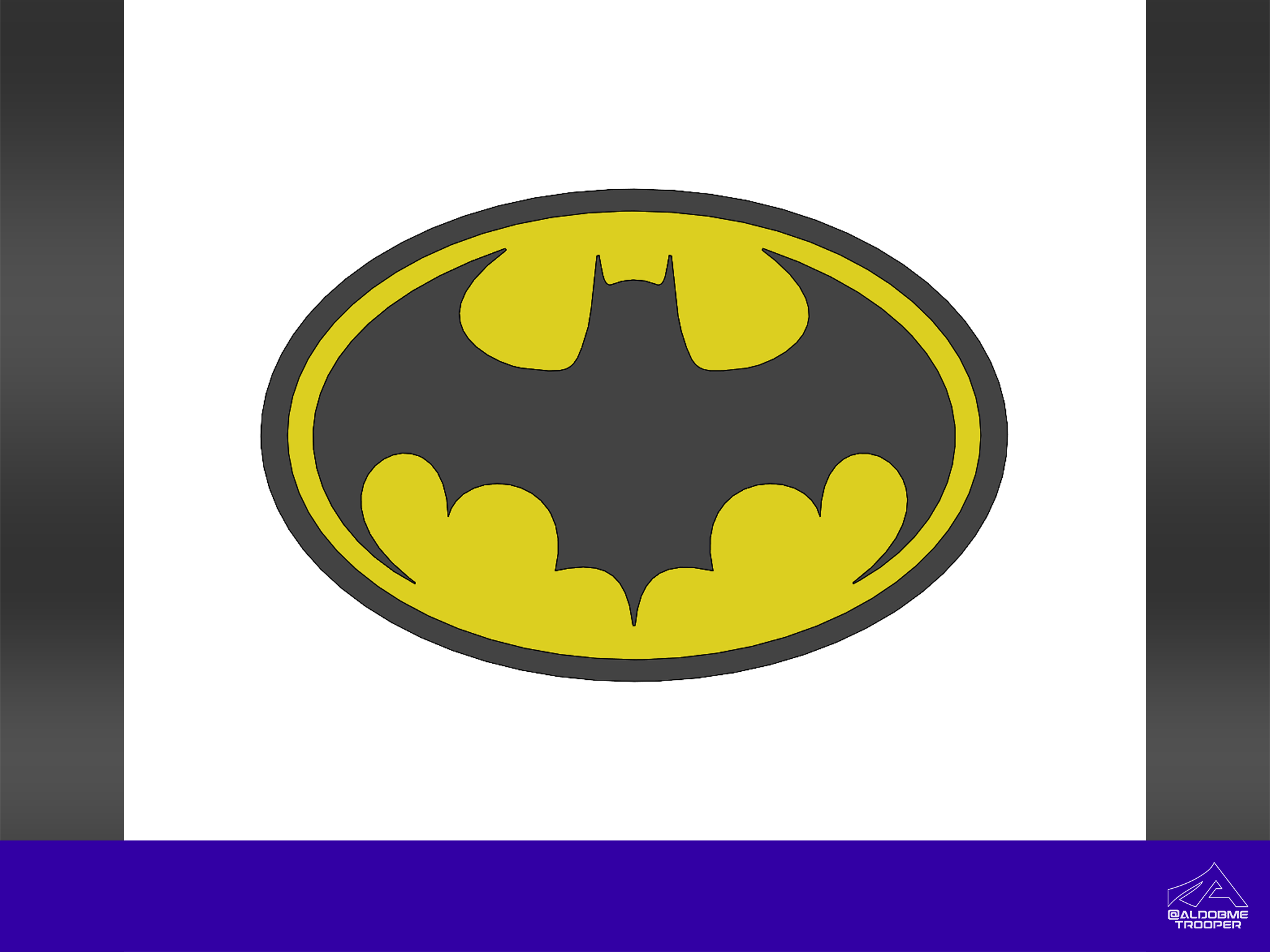 Batman 1989 3D logo