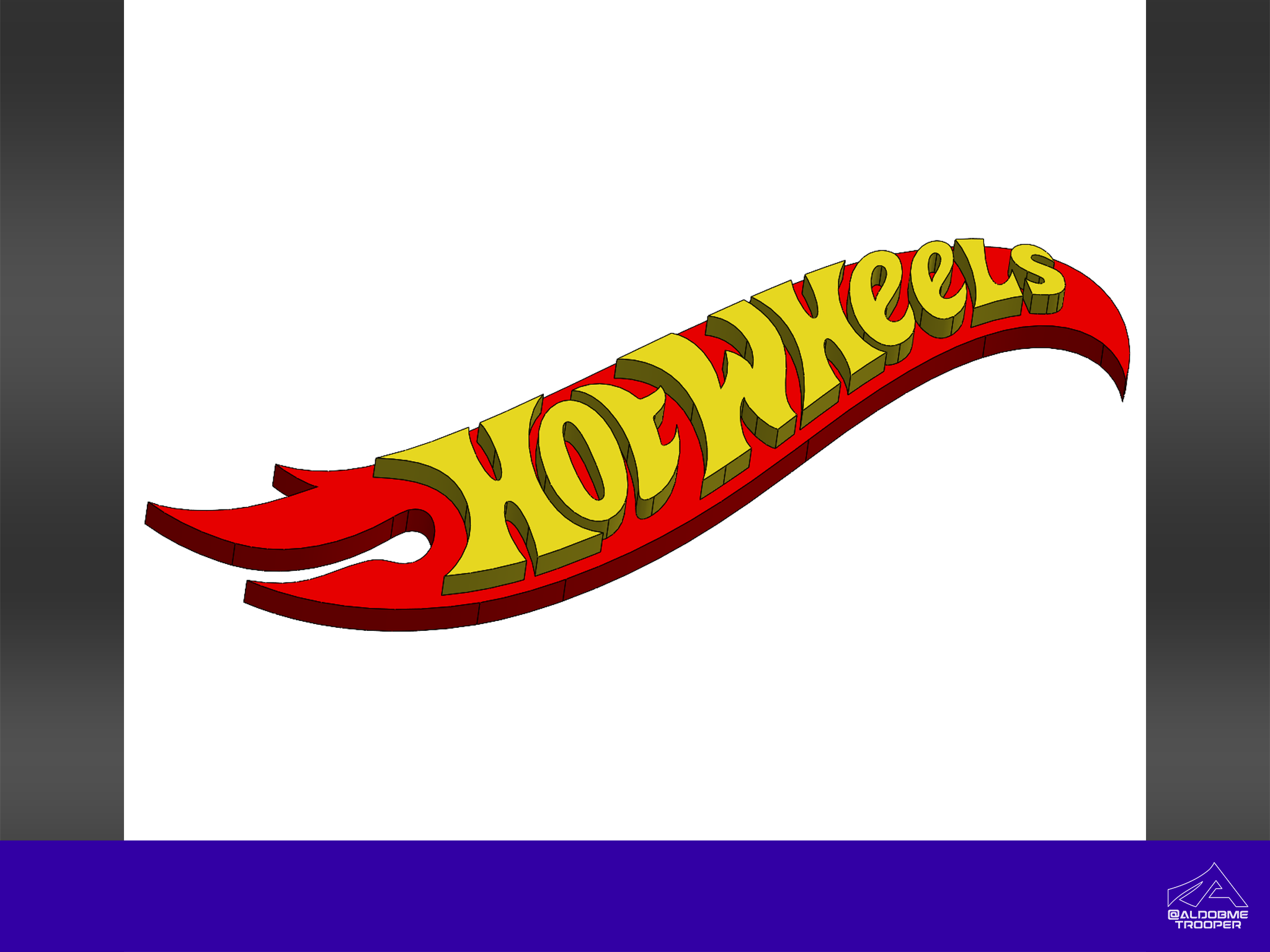 Hot Wheels 3D logo