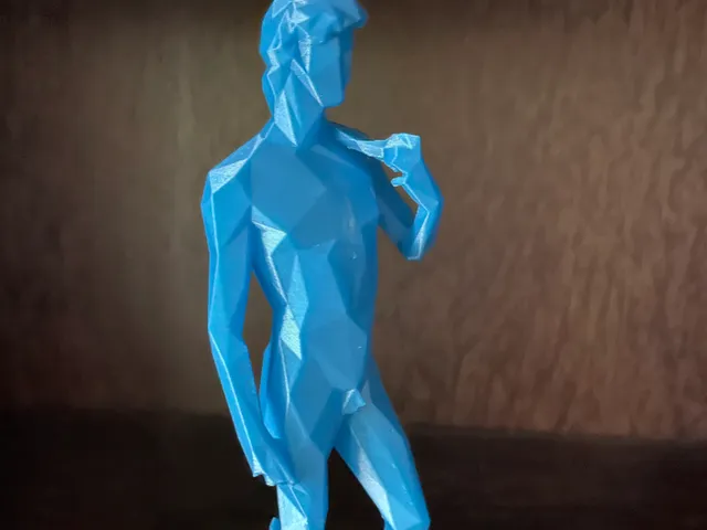 Lowpoly Michelangelo's David Sculpture