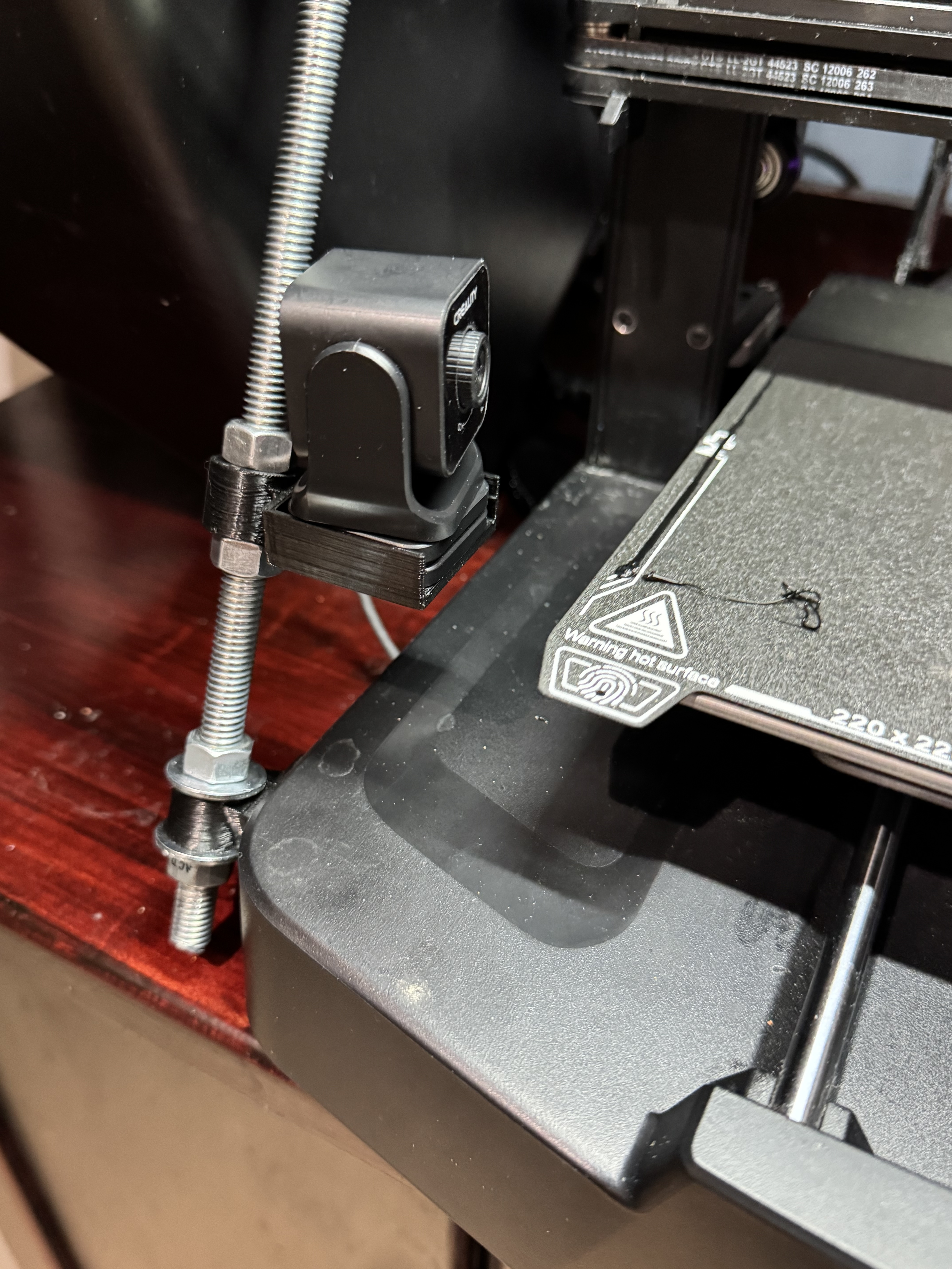 Left-Side Nebula Camera Holder for Ender 3 V3 SE/KE Gantry 3D model thumbnail
