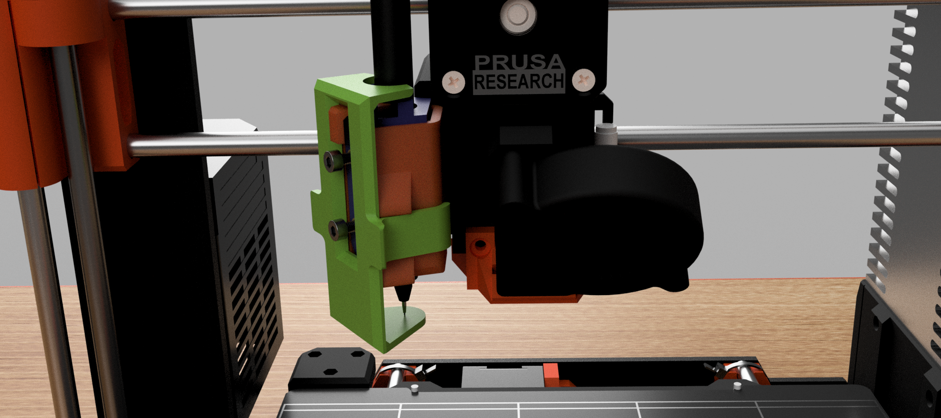 Miniatura 8 do modelo 3D MK3S Pen Plotter Mod | Direct Attachment | Easy Fitting
