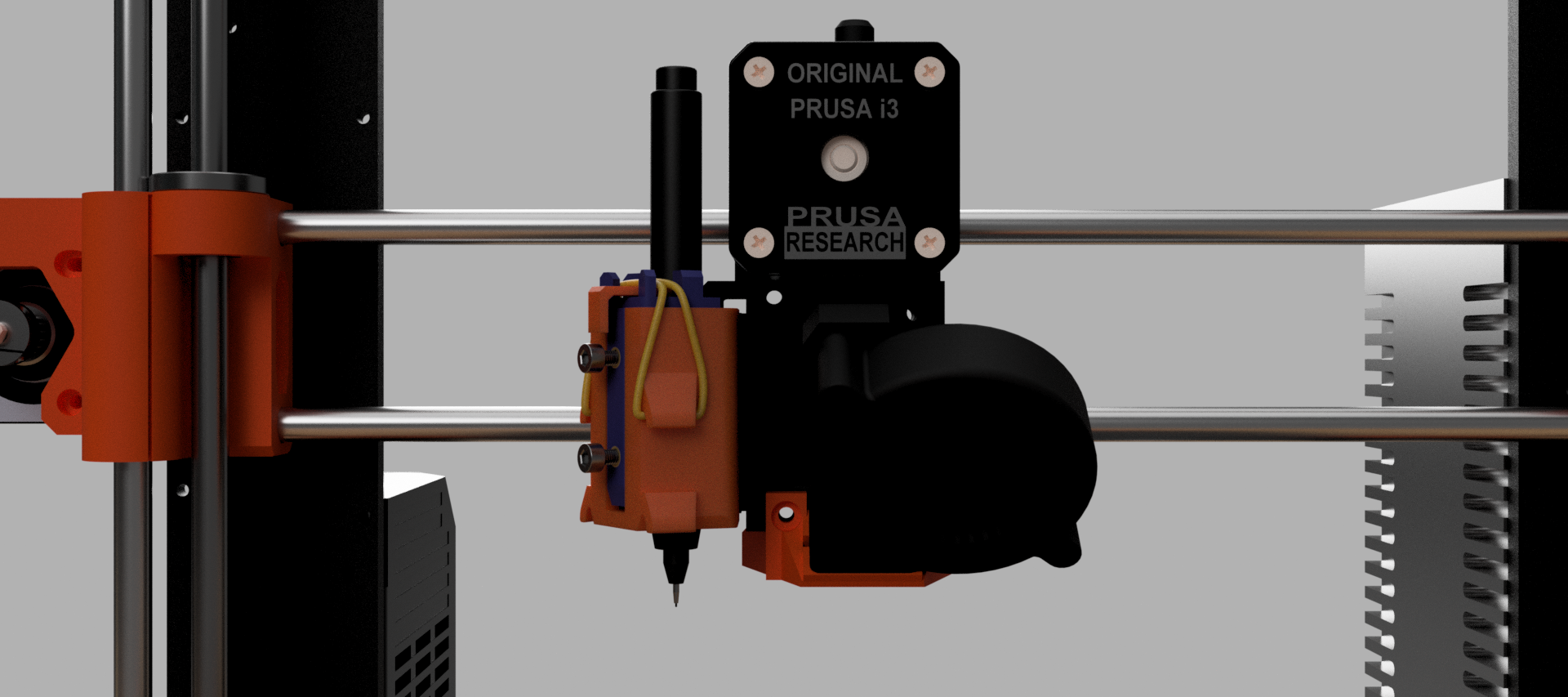 Miniatura 2 do modelo 3D MK3S Pen Plotter Mod | Direct Attachment | Easy Fitting