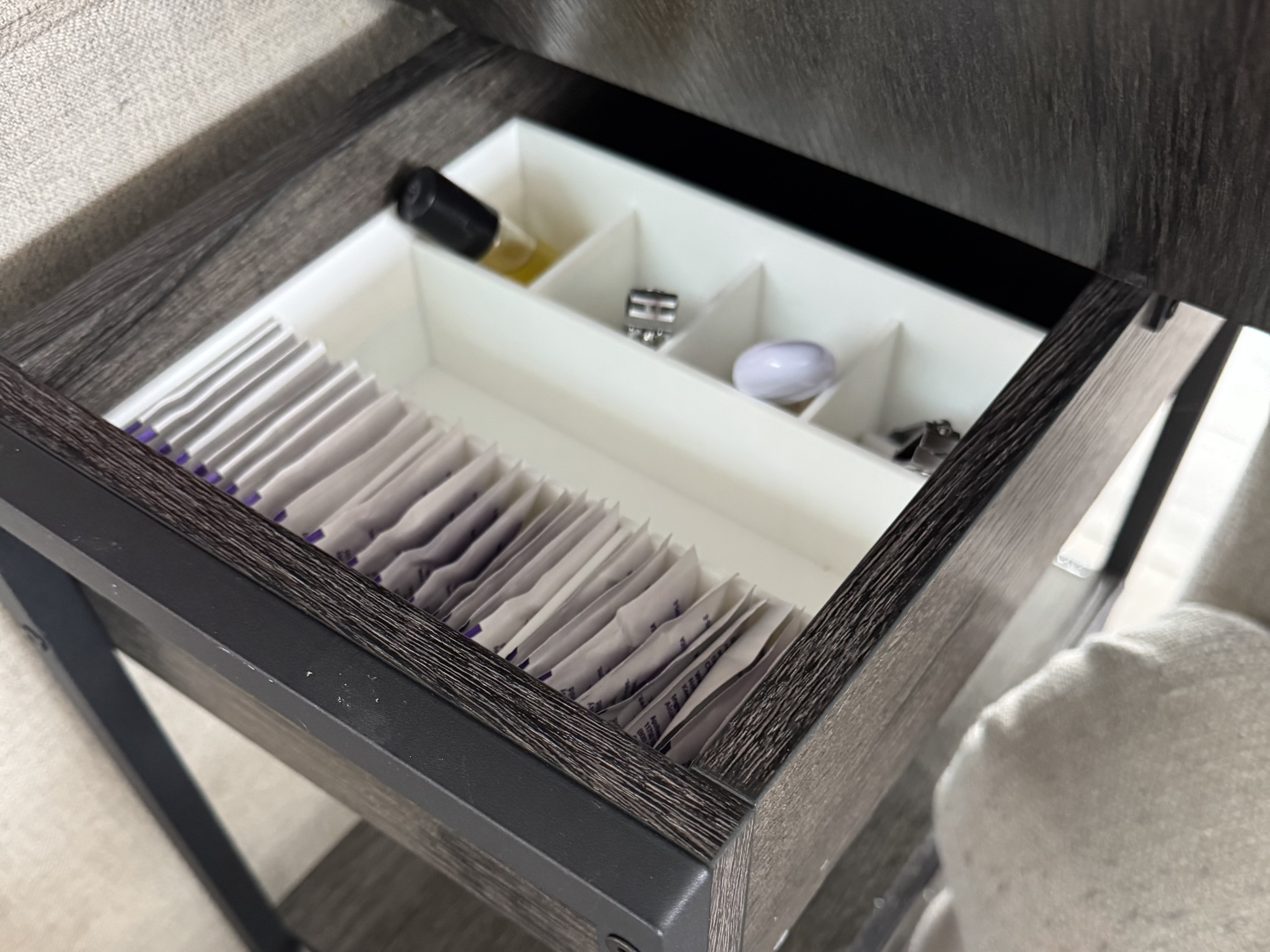 Living Room Side Table Organizer 7.75x7.25x2.5"