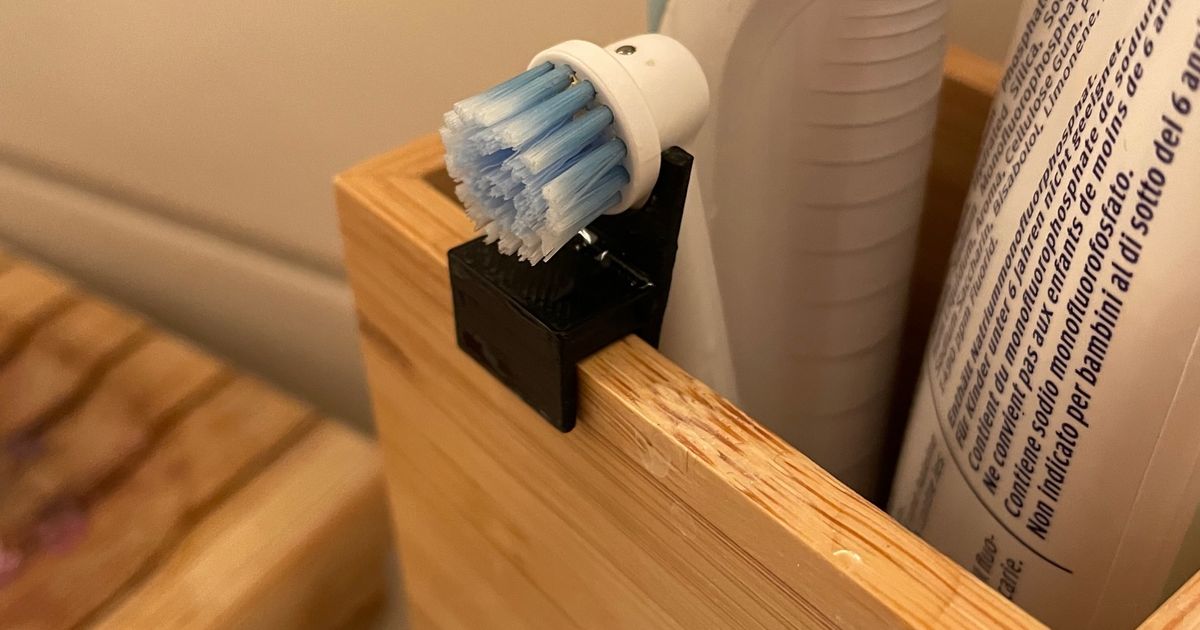 OralB toothbrush support for IKEA Dragan toothbrush holder by Daniele